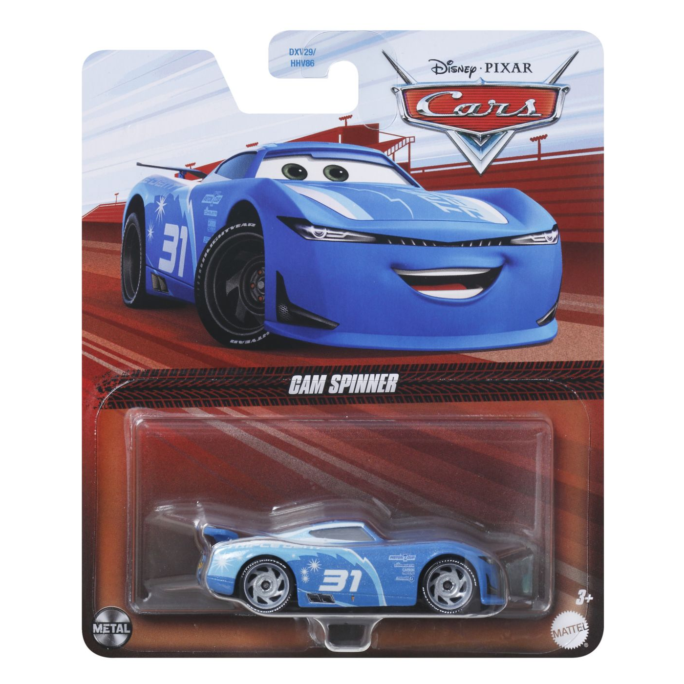 CARS3 METAL CAR CAM SPINNER CHARACTER (MTDXV29_FLM35)