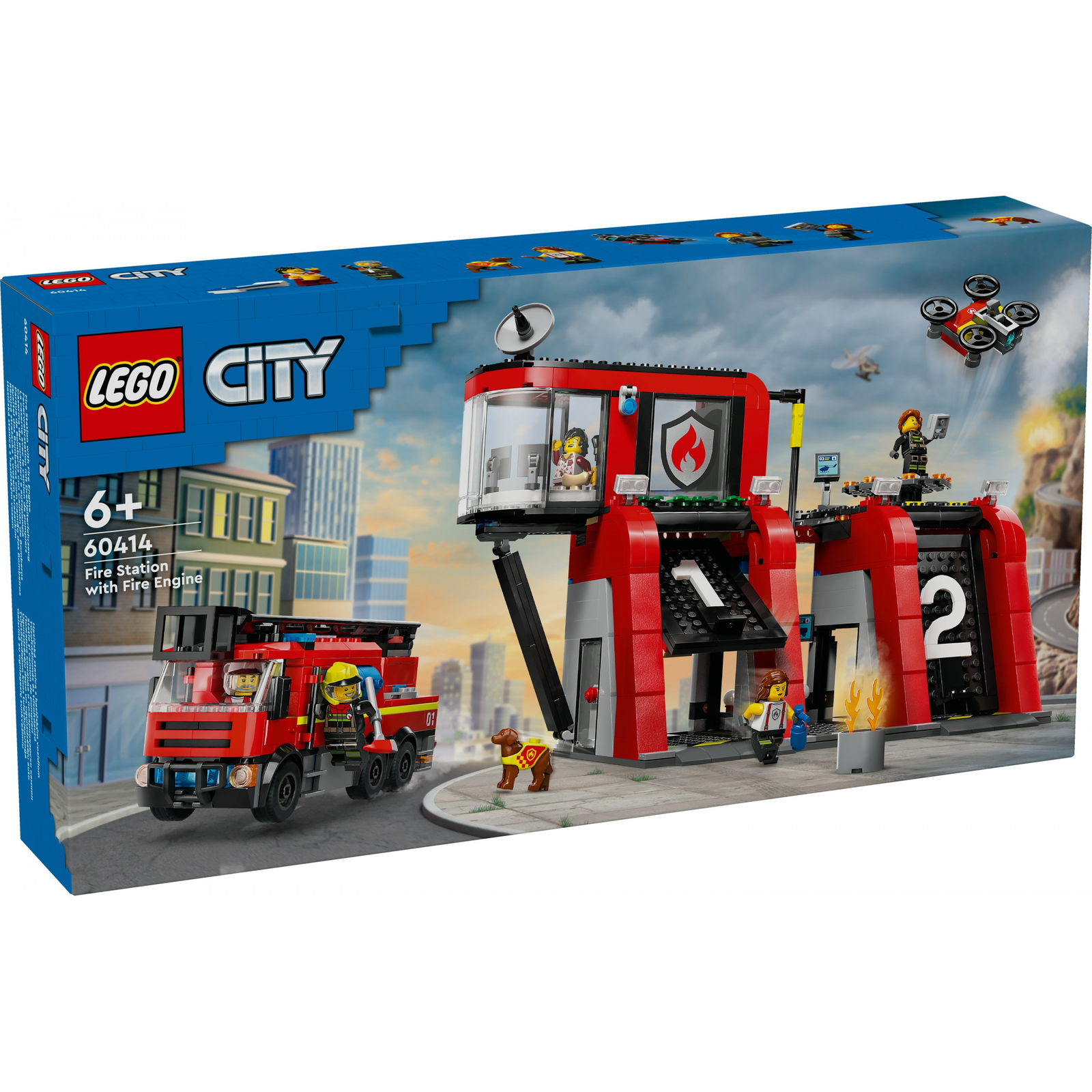 LEGO City - Tűzoltóállomás és tűzoltóautó (60414)