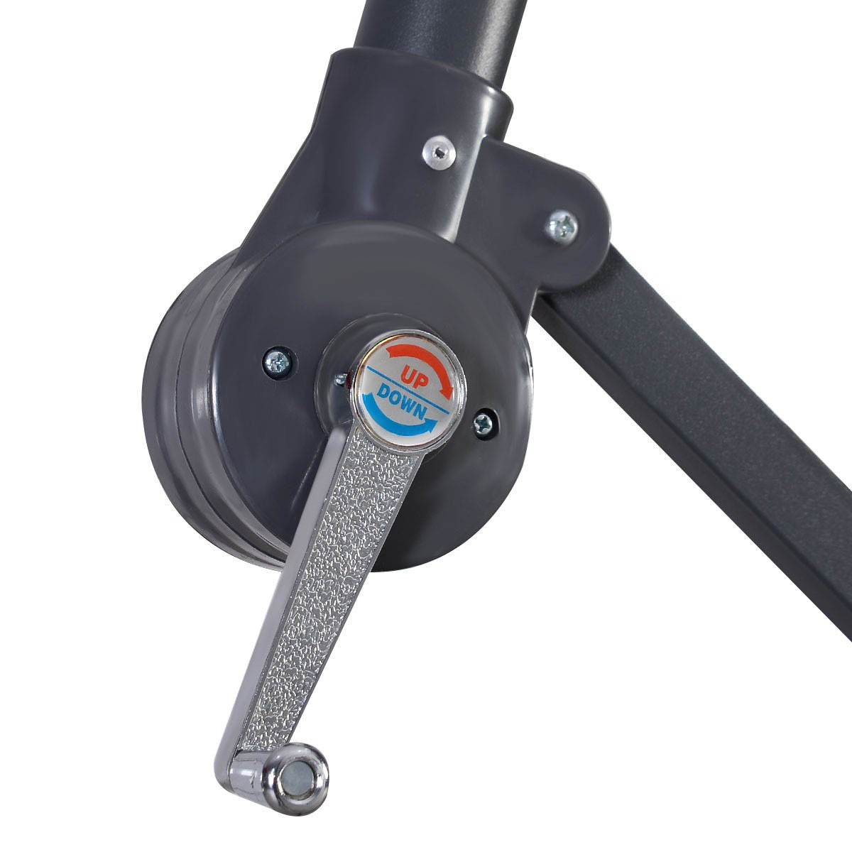 Umbrela de soare suspendata, 2,8 m, gri