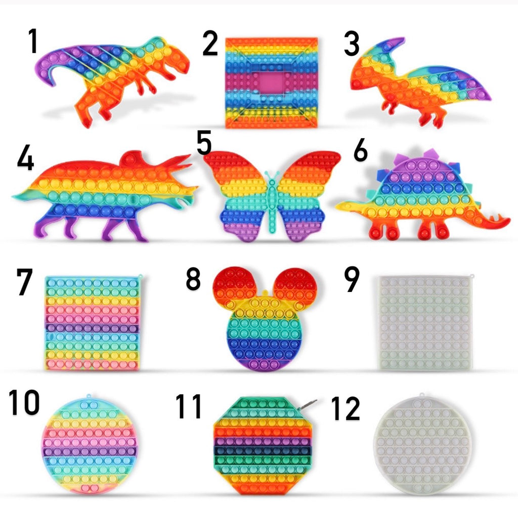Jumbo Push Pop Fidget Toy-Fidget Sensory Toys-Animals