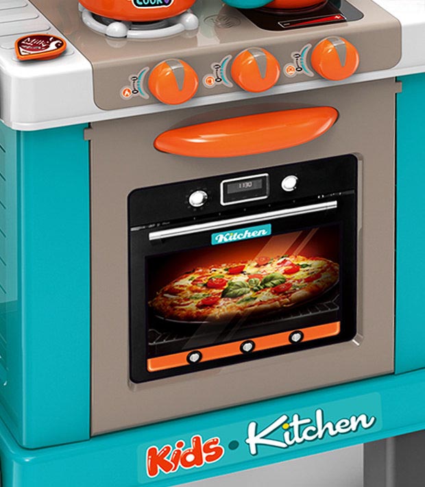 Bucatarie de jucarie, mai multe tipuri-turcoaz