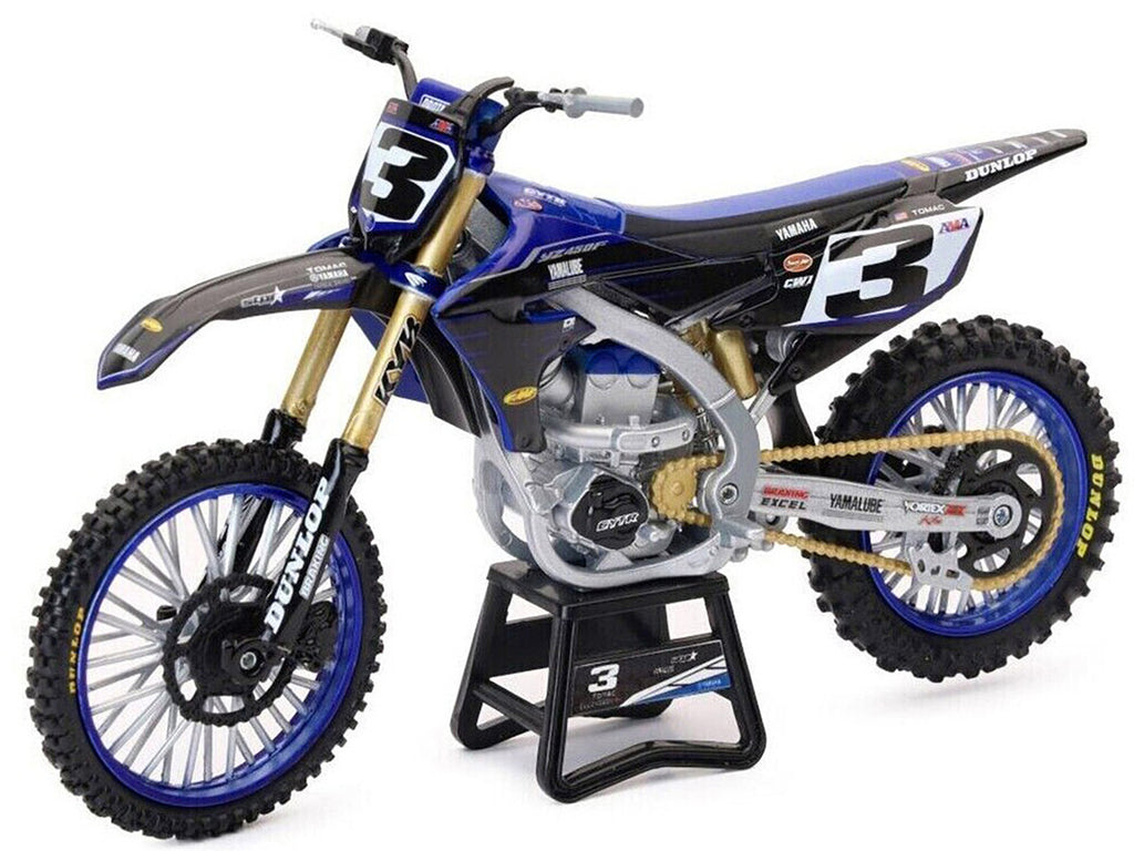 Yamaha YZ450F Championship Edition Motorcycle #3 Eli Tomac "Yamaha Factory Racing" 1/12 Diecast Model by New Ray