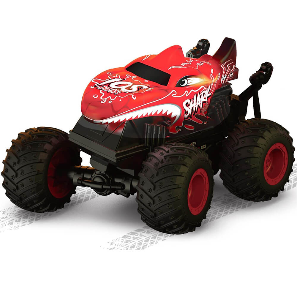 Masinuta rechin cu telecomanda, rosu